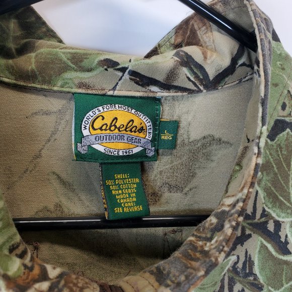 Vintage Cabelas Realtree Camo Zip Front Bomber Jacket Made In Canada Size Large. - Picture 2 of 9